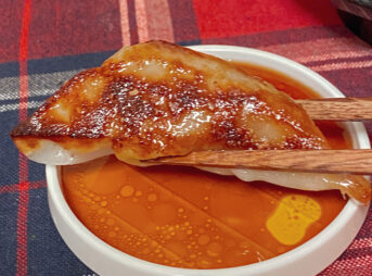 ホテル自炊で餃子